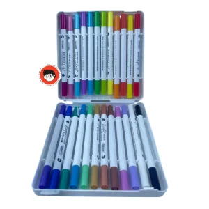 Caja Plumones Doble Punta 24 Pcs - Rui