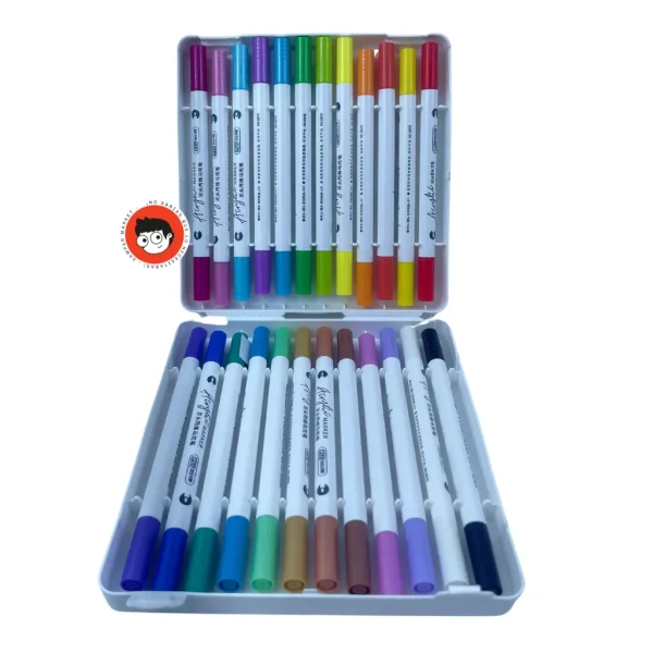 Caja Plumones Doble Punta 24 Pcs - Rui