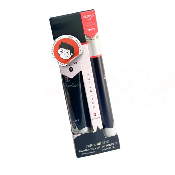Set Perfume 2 Pcs Chevalier Negro- Bolsillo