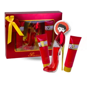 Set Princess Rojo - Perfume, Crema Y Gel