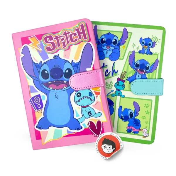 Libreta Stitch 13x19cm Broche E Iman
