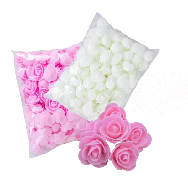 Rosa artificial de foamy 100 Pcs