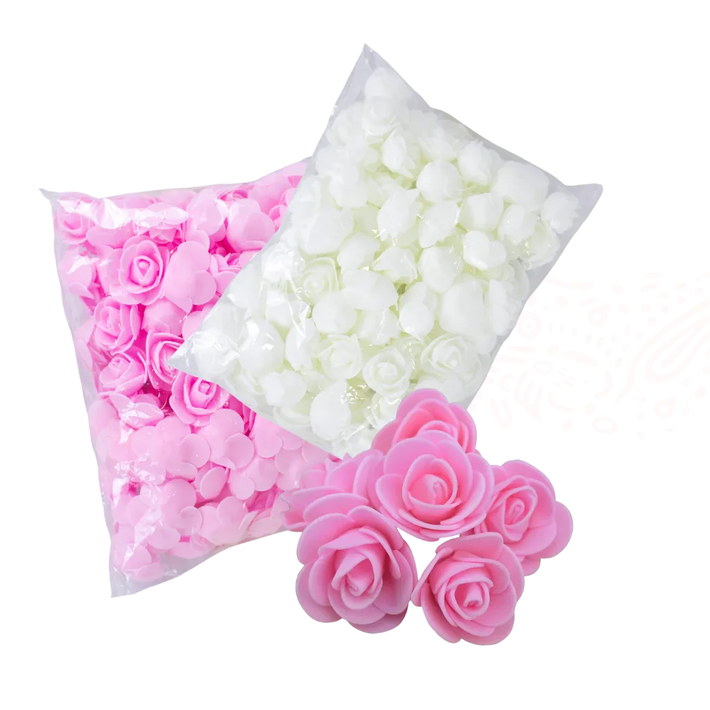Rosa artificial de foamy 100 Pcs