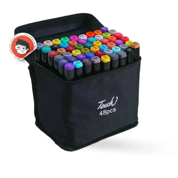 Set De Plumones 48 Pcs Doble Punta Touch