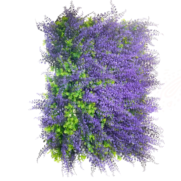 Panel artificial helechos lavanda 60x40cm