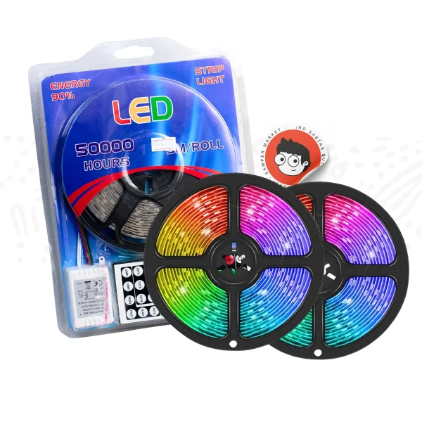 Rollo de luces LED 5 metros Multicolor