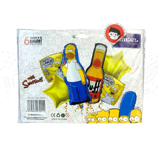 Set De Globos Homero 6 Pcs