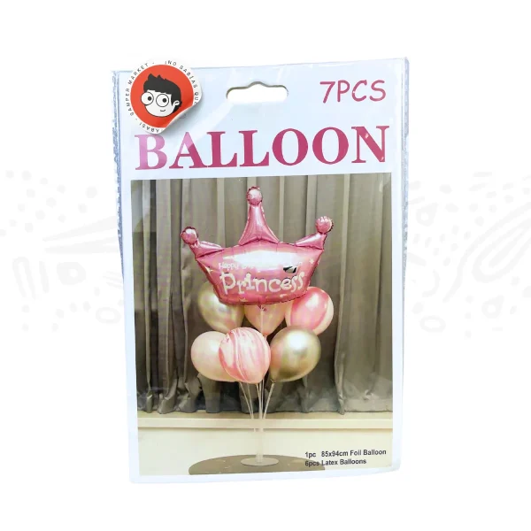 Globos 7 Pcs - Princesa - Principe - Imagen 2