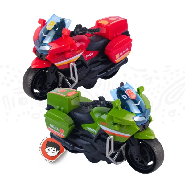 Set de 2 motos de juguete
