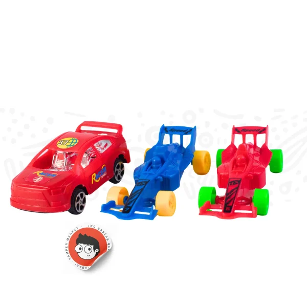 Juguete Rastra Con 4 Carritos - Imagen 2