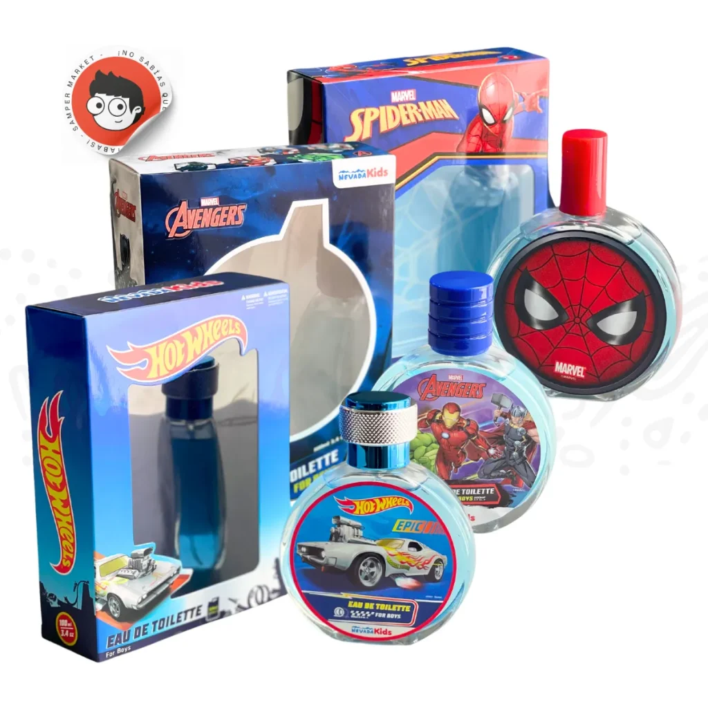 6 perfumes 100 ml para niños