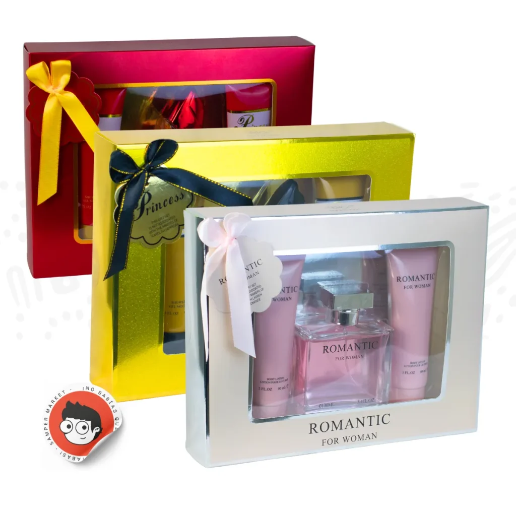 3 sets perfumes para dama