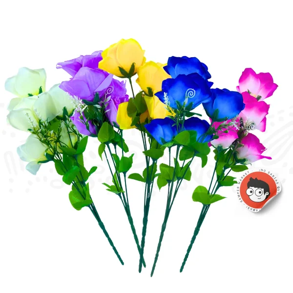 Docena de ramos de rosa 5 pcs 40cm