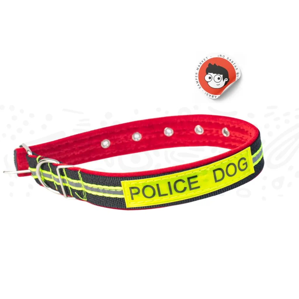 Collar Reflectivo  police dog