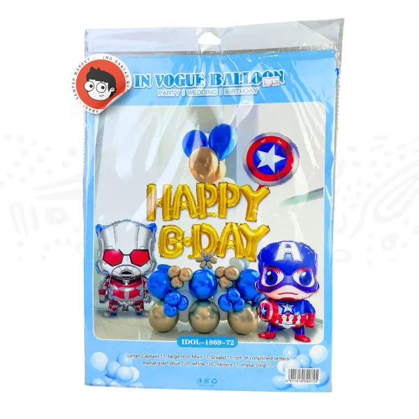 Set De Globos Capitan America Antman