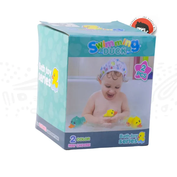 Dúo de patitos nadadores para bañera - Imagen 4