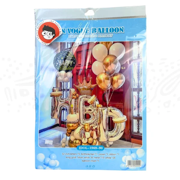 Set De Globos HBD Corona