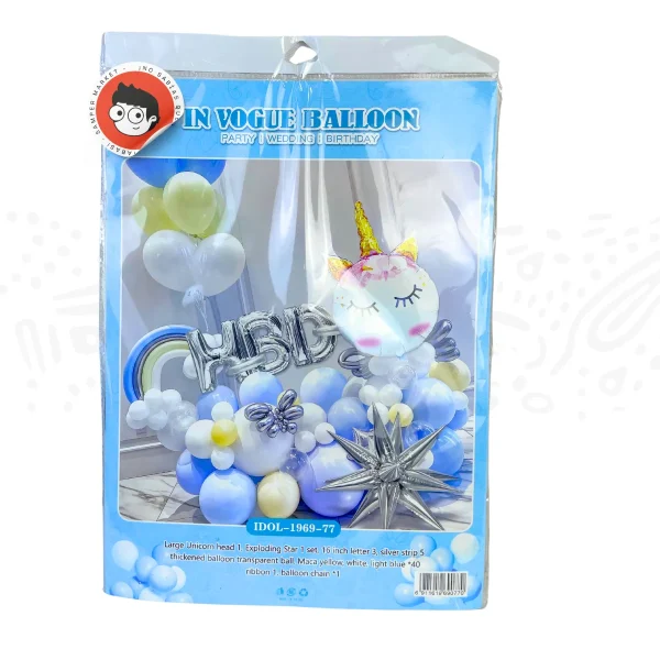 Paquete De Globos Hbd Estrella Unicornio