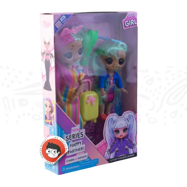 Muñeca Doll Happy Partner dúo