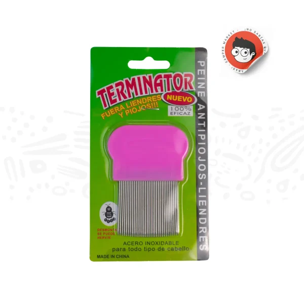 Peine Metálico Terminator Para Piojos - Imagen 2