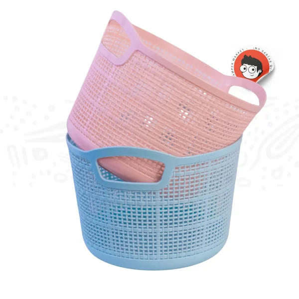 Cesta Redonda Plástica 13cm - Colores