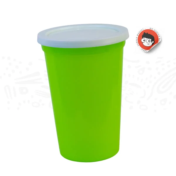 Vaso Sencillo Con Tapa Colores 13cm - Imagen 3
