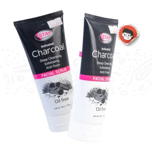 Crema facial exfoliante de carbón activado