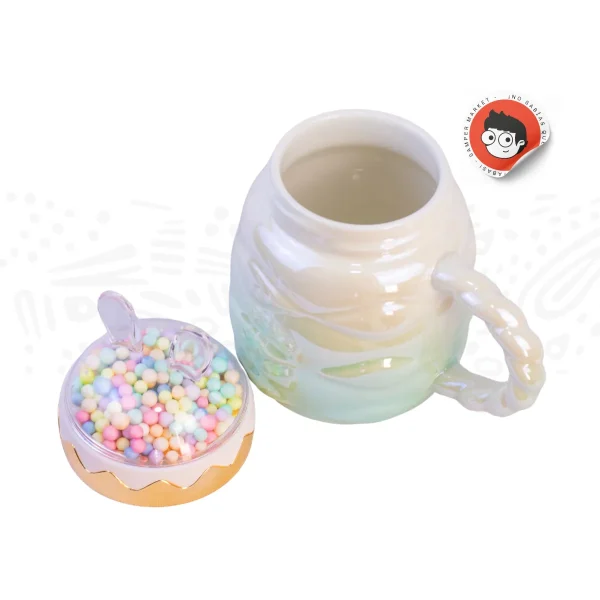 Taza Con Orejas Foamy Con Tapa - Imagen 3
