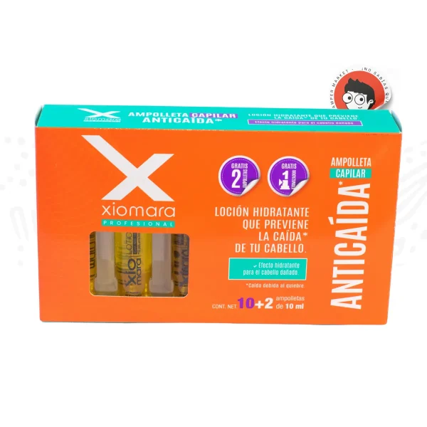 Ampolleta para cabello Xiomara Anticaída 10ml - Imagen 3