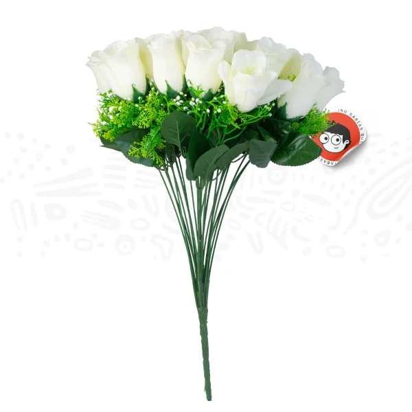 Ramo de 24 rosas 45cm - Imagen 4