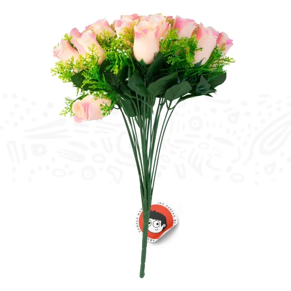 Ramo de 24 rosas 45cm - Imagen 2