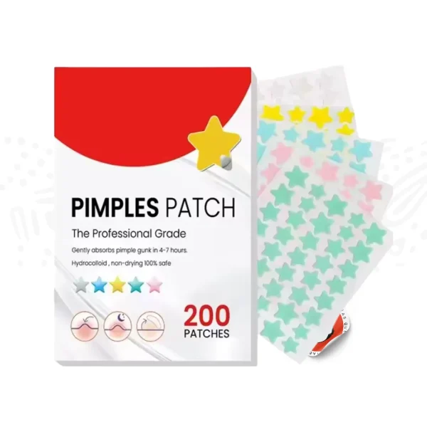 Parches para acné 200 pcs con figuras - Imagen 2