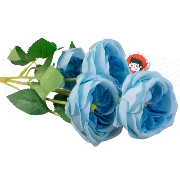 Vara de 6 peonias y capullo 60cm - Imagen 3
