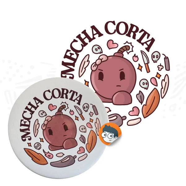 Espejo de bolsillo 3.5 pulgadas - Mecha Corta - Imagen 2