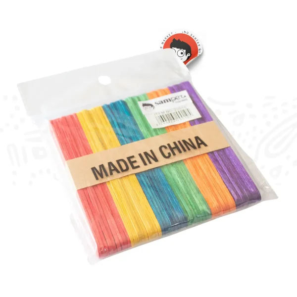 Paletas de colores de madera 11cm - Imagen 3