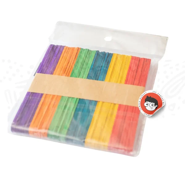 Paletas de colores de madera 11cm - Imagen 2