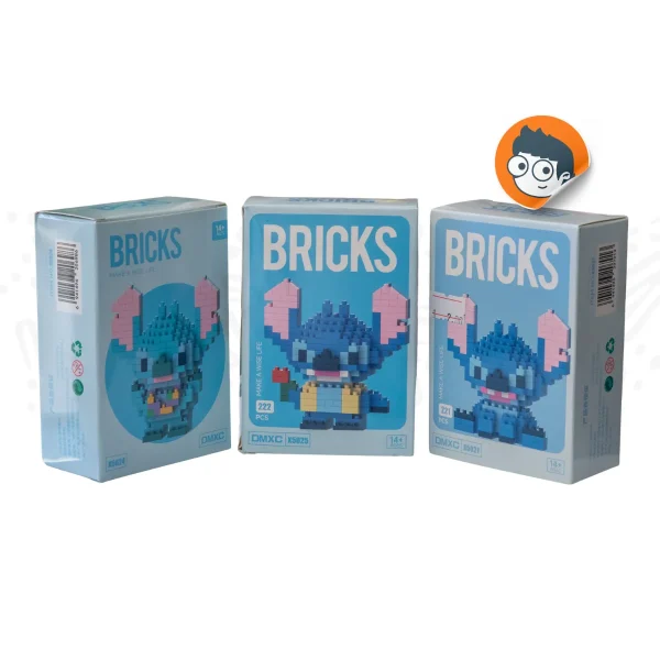 Caja De Minibloques stitch 222 pcs - Imagen 2