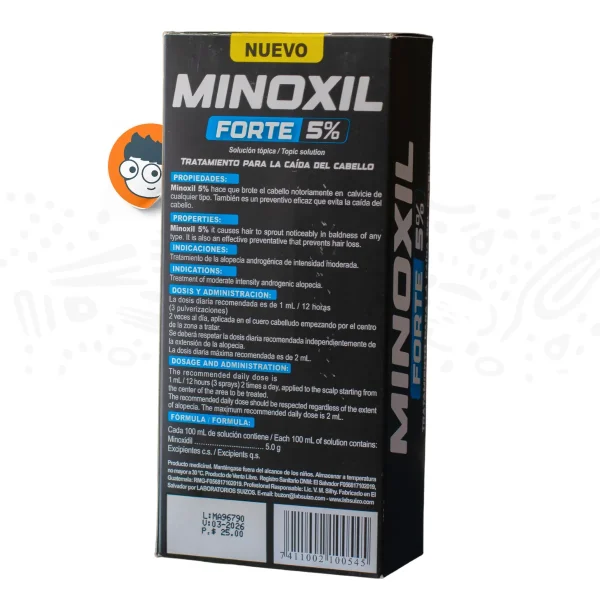 Minoxil Forte 90 Ml 5% - Imagen 2
