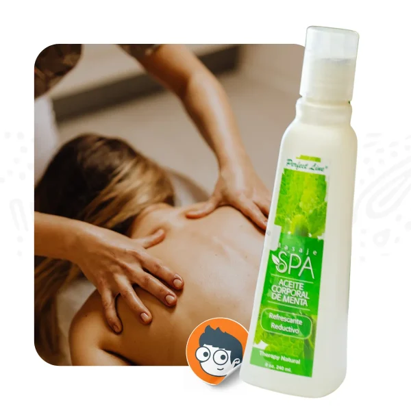 Aceite Para Masajes De Menta Kosmoflex 240ml - Imagen 2