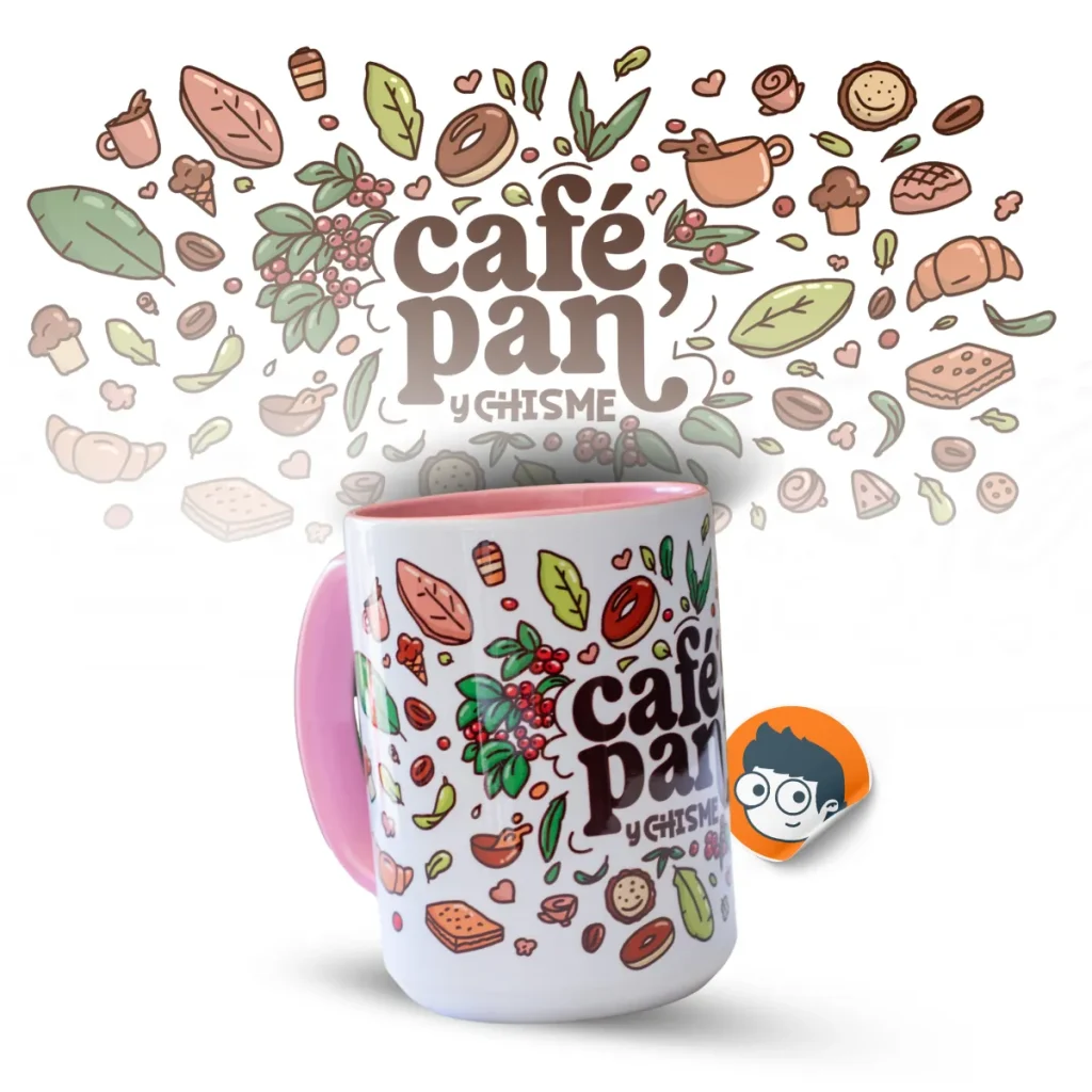 Taza "Café, Pan y Chisme"