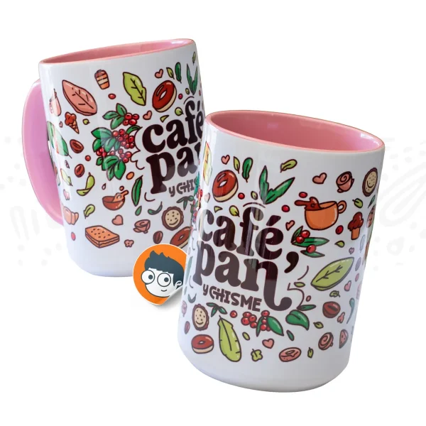 Taza "Café, Pan y Chisme" - Imagen 2