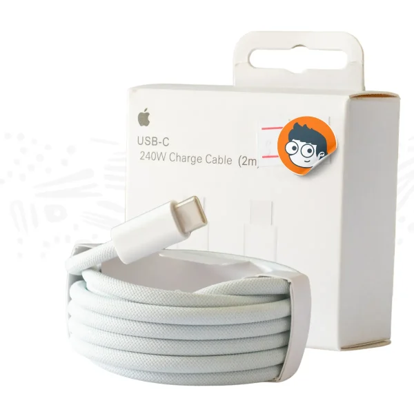 Cable de Carga Apple USB-C de (2 metros) – Diseño Trenzado de Alta Potencia