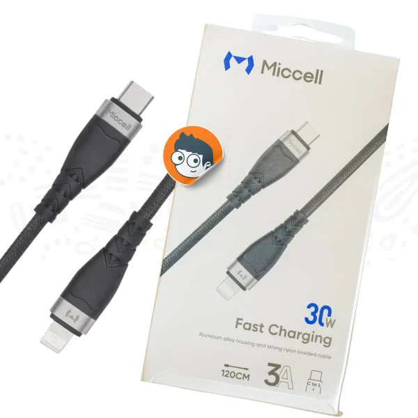 Cable USB-C a Lightning – 1.2 Metros Nylon Trenzado - Imagen 2
