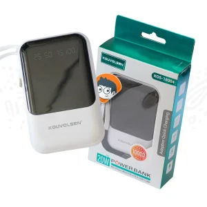 Power Bank 10,000mAh con Cables Integrados (20W)