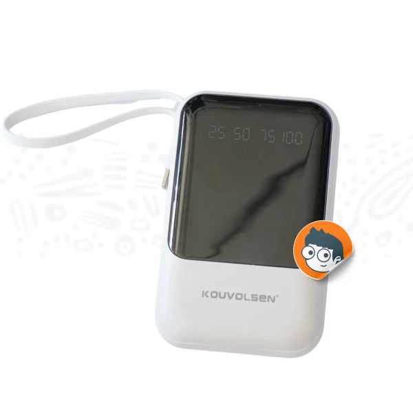 Power Bank 10,000mAh con Cables Integrados (20W) - Imagen 2