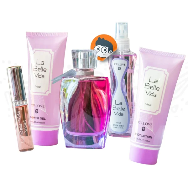 Set de Cuidado La Belle Vida Violet - V.V. LOVE (5 piezas)