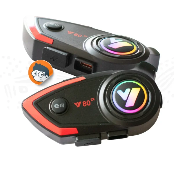 Intercomunicador Inalámbrico para Casco Y80 2X