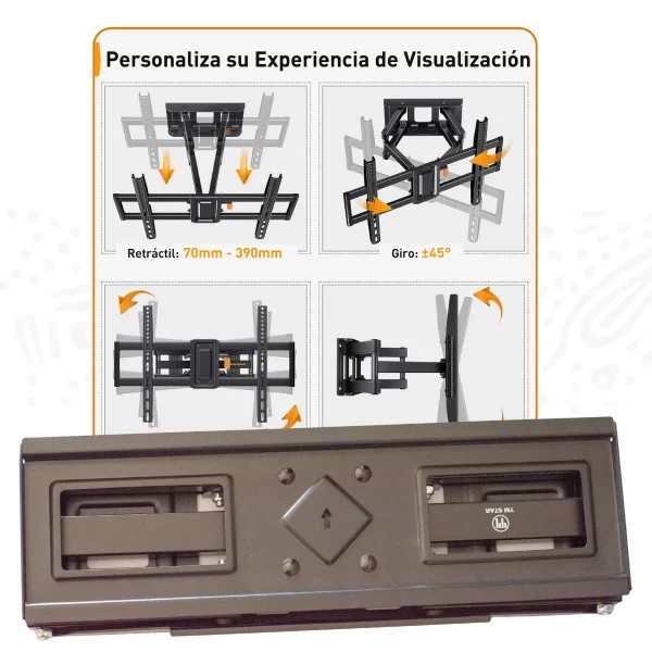 Soporte Articulado de Pared para TV (32" a 65") - Imagen 4