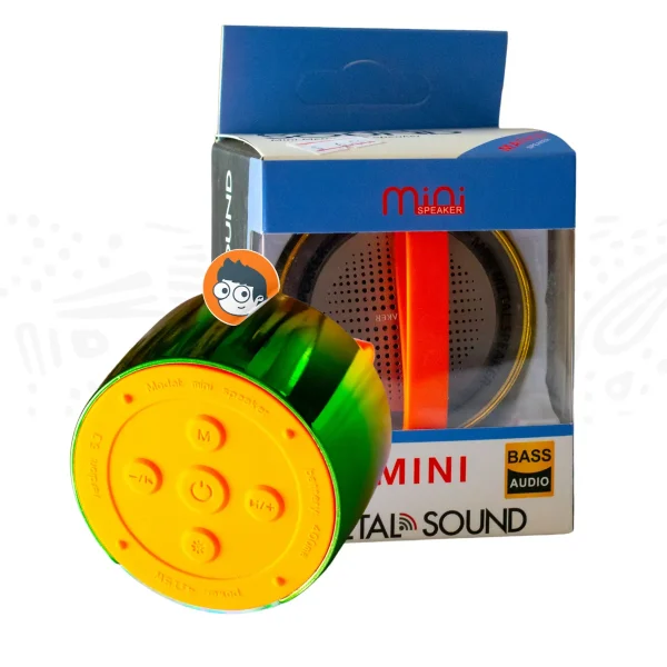 Mini Parlante Metal Sound Bluetooth con Luz LED - Imagen 2
