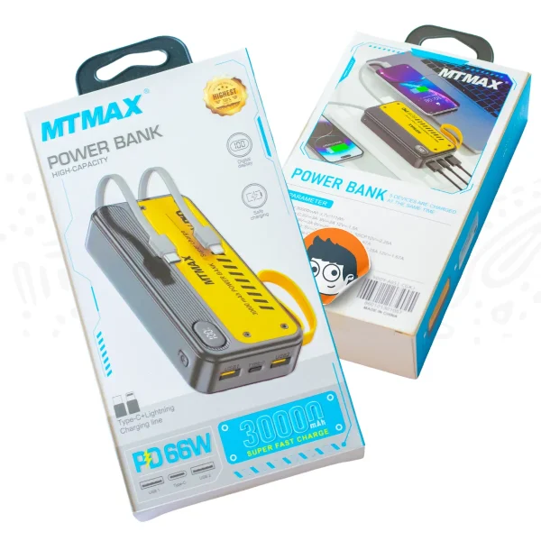 PowerBank 30000 mAh 66W con Cables - Imagen 2